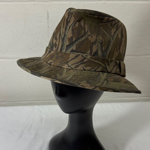 HAAS OUTDOORS Camouflage Patterned Fedora Hat size L - Picture 1 of 10